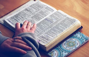 El Papa Francisco enseña que la palabra divina no está encerrada en un libro, “sino que permanece siempre viva y se hace signo concreto y tangible”. Crédito: Aaron Burden/Unsplash.