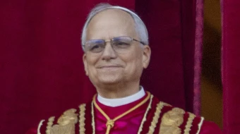 El Papa León XIV en el Vaticano.