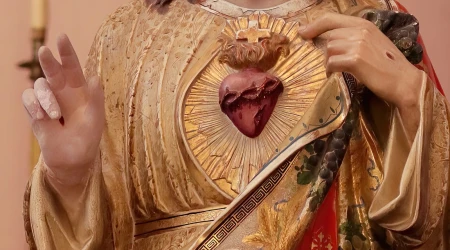 Detalle del Sagrado Corazón de Jesús